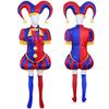 Das Erstaunliche Digitale Zirkus Pomni Cosplay Kostüm Aus Polyesterstoff Für Anime Convention Events