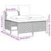 4 Piece Garden Sofa Set with Cushions Brown Poly Rattan