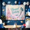 Party Backdrop Birthday Castle Mermaid Photo Booth Background Front Door Decor
