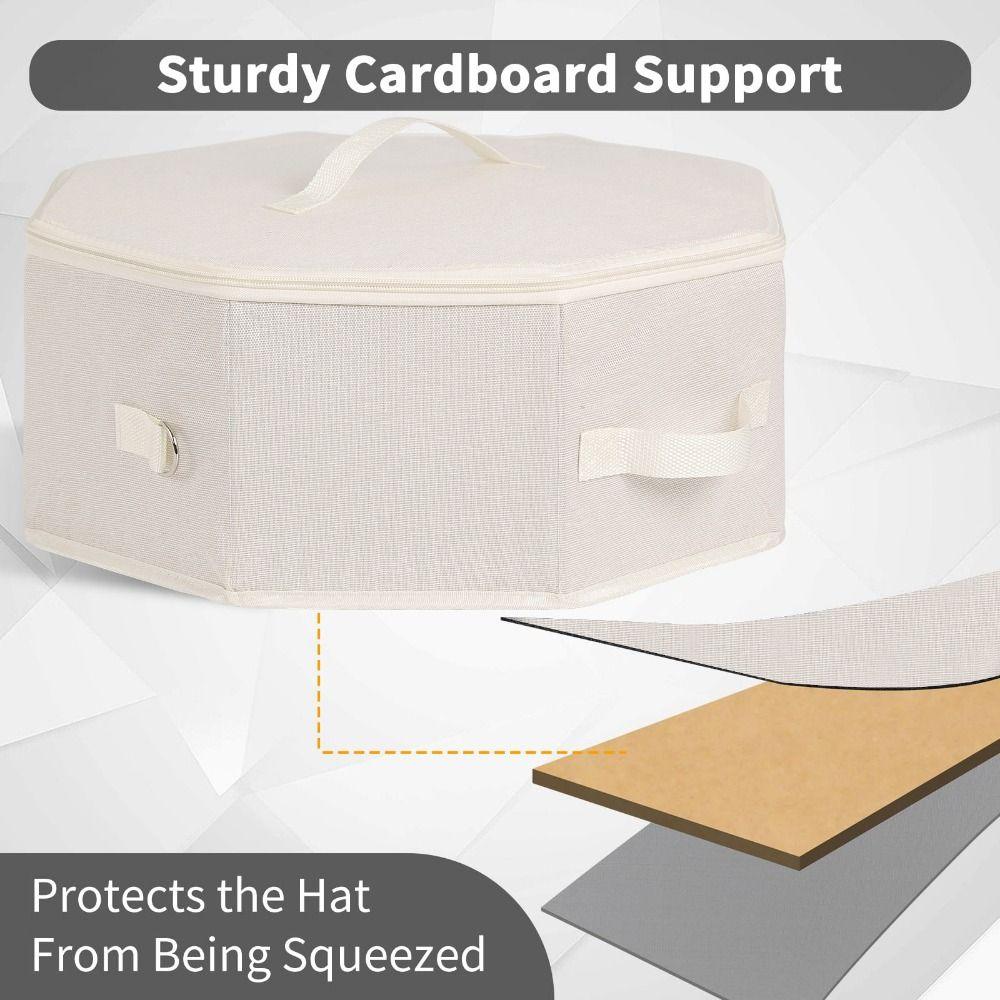 Cardboard Support Foldable Hat Case Stackable Cowboy Hat Organizer  For Cowboy Caps