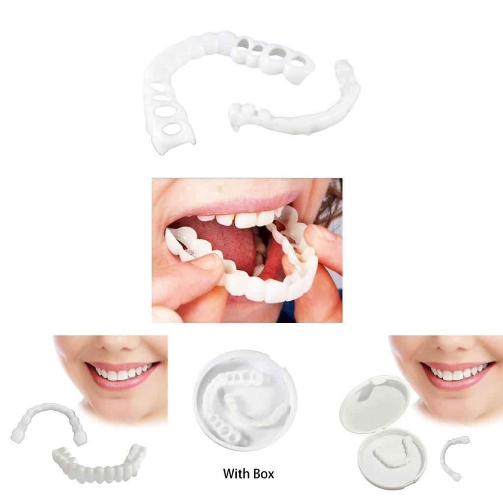Lower Teeth Upper Dental Veneers Denture Tooth Cover Simulati Set
