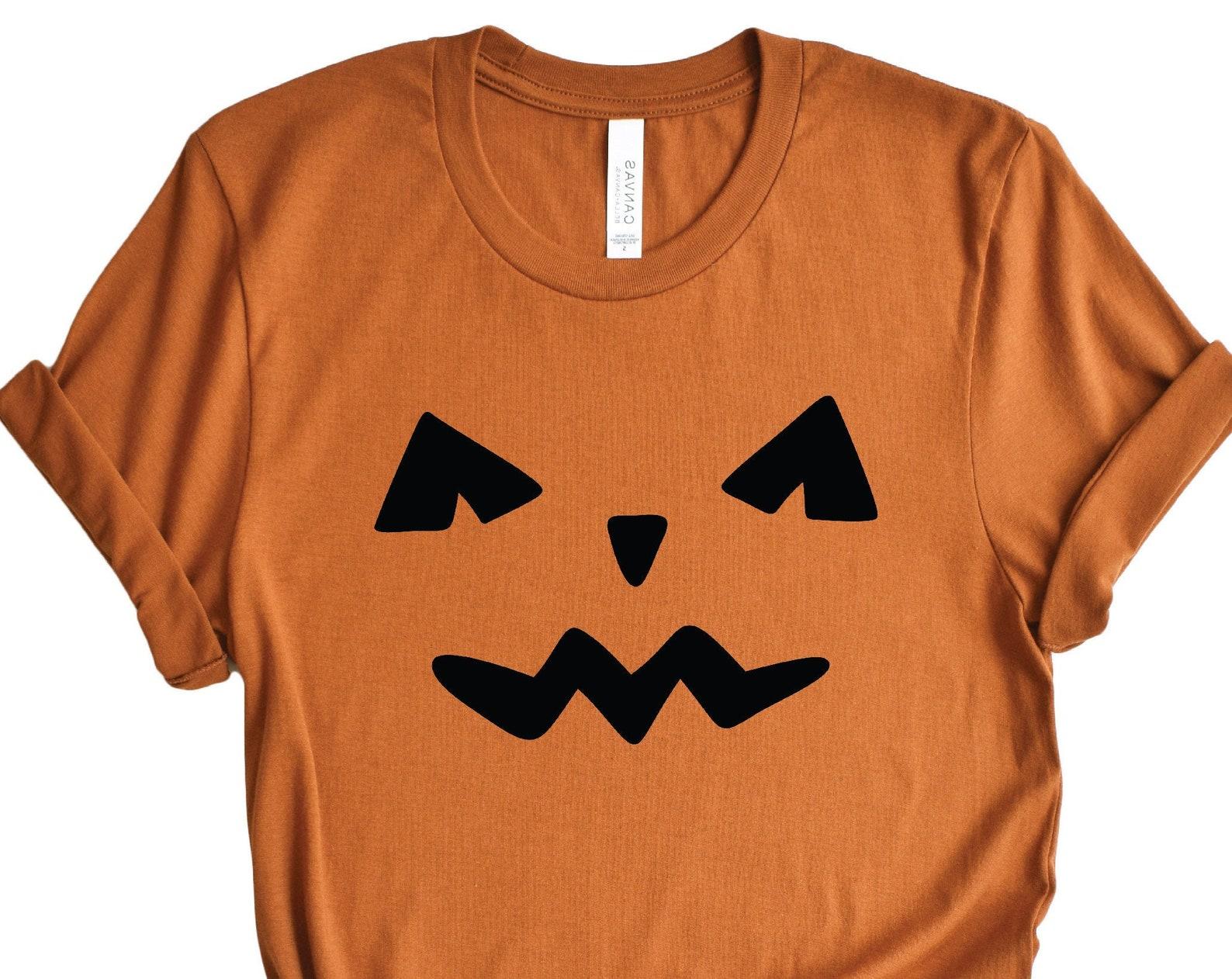Jack O Lantern Face Shirt, Halloween T-Shirt, Halloween Shirt, Pumpkin Jack O Lantern T-Shirt, Pumpkin Face, Jack O Lantern Shirt, Fall Tee S