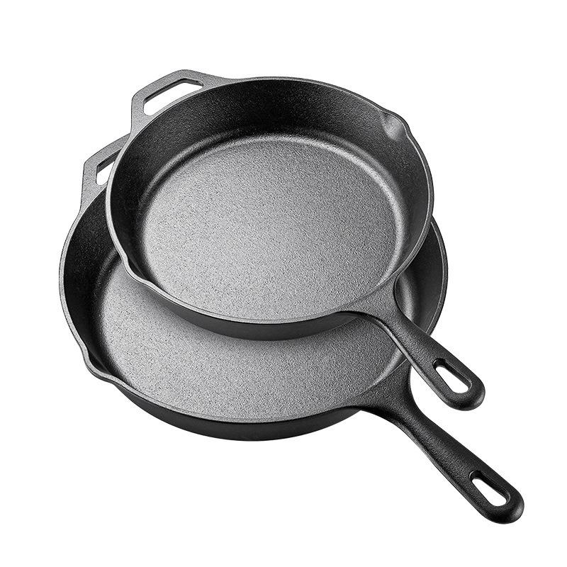 Iron Cast Pan Frying Egg Steak Skillet Cookers Pot Household Cookware For Omelet Sandwich Waffle Grill