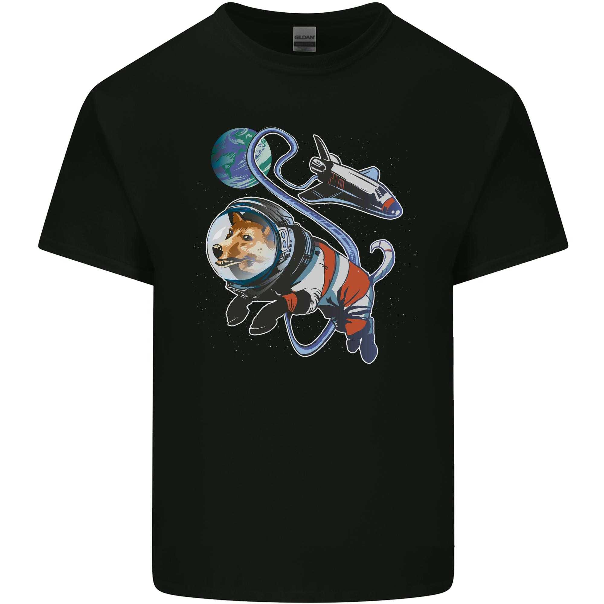 Space Corgi Dog Unisexs Light Cotton TShirt S
