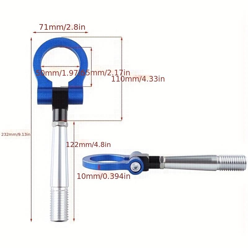 Car Auto Rear Front Trailer Car Racing Tow Hook Trailer Towing Bar For Mitsubishi Lancer EVO X 10 2008-2016 Vehicle Towing Hook