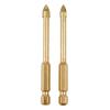 10x 6mm Drill Bits Spear Head Hex Shank For  Ceramic Tile Marble Glass