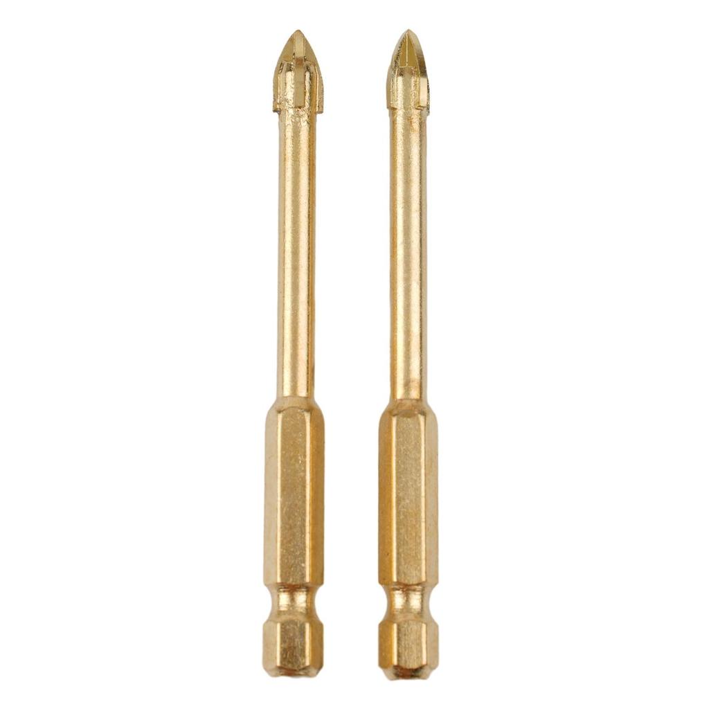 10x 6mm Drill Bits Spear Head Hex Shank For  Ceramic Tile Marble Glass