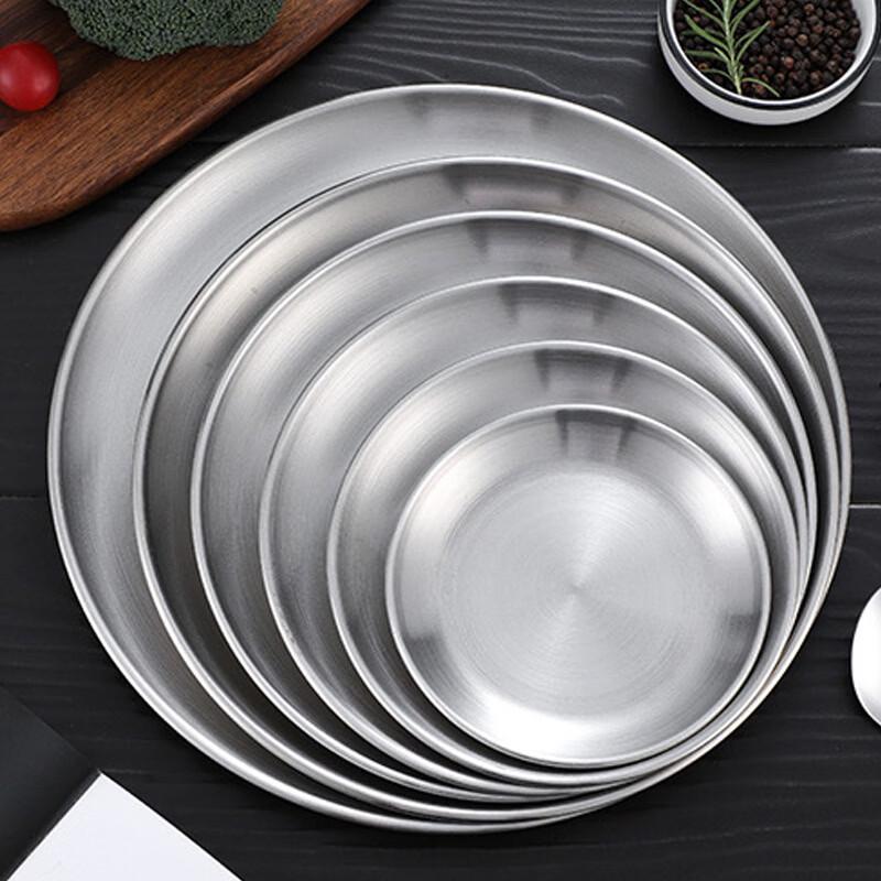 Lijia Stainless Steel Round Serving Tray