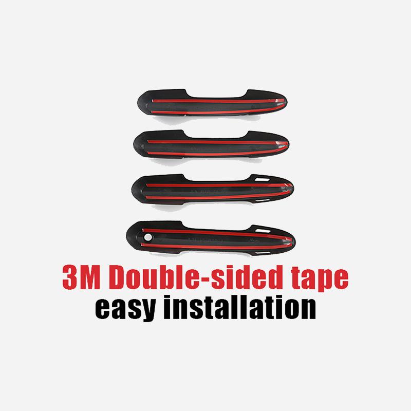 Acoperiri pentru mânerele ușii laterale Autocolante pentru modelare pentru Toyota Highlander Kluger -2022 ABS Car Styling