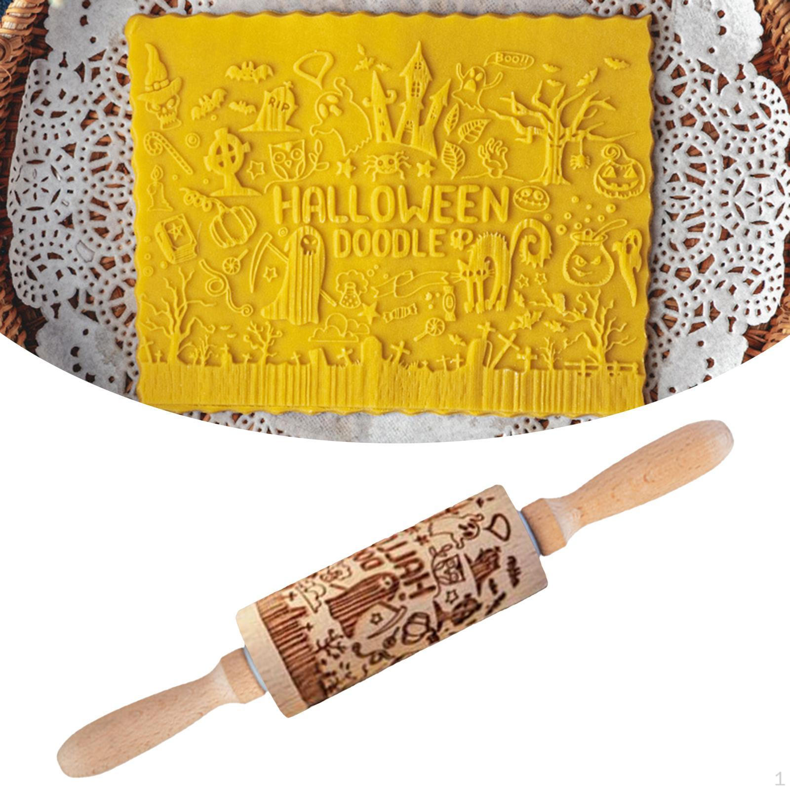 

Декоративний ролик для випічки для дизайну та виготовлення печива на Хелловін Style D