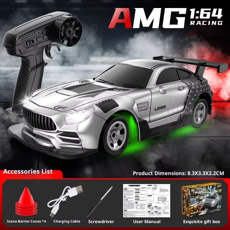 

Mini 1:64 4WD RC Drift Car 15KM/H High Speed RC Off-Road Racing Vehicle Desktop Pocket Car Toys RC Racing Boys Gifts белый