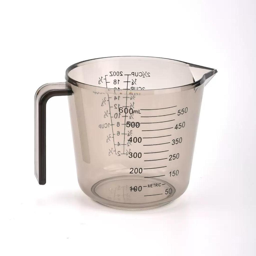Available Double-Sided PS Transparent Measuring Cup (150/300/600/1000ML) with Scale - Ideal Baking Tool