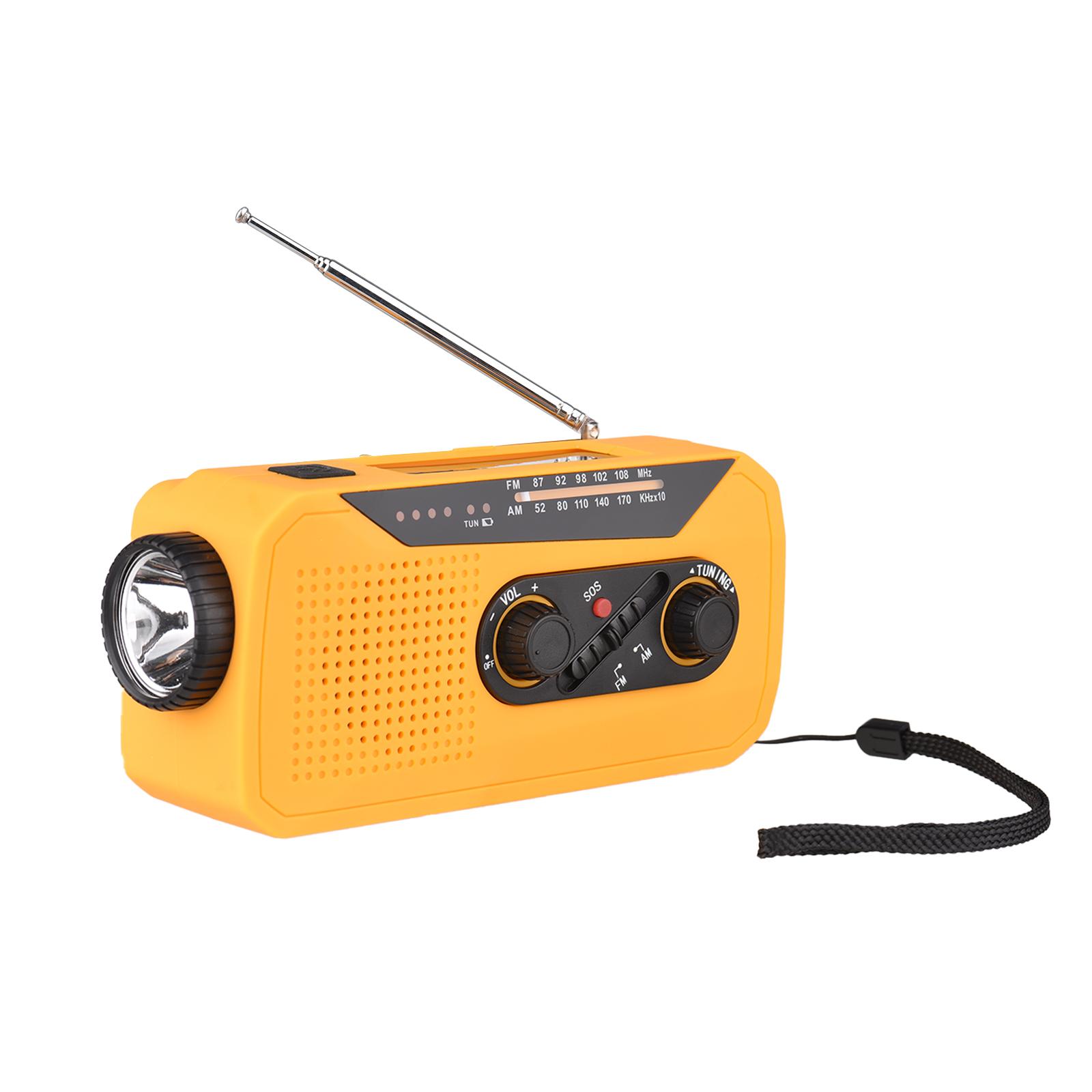 

Заводное солнечное радио Аварийное солнечное радио Радиоприемник с заводным питанием и перезаряжаемой батареей SOS-сигнализация