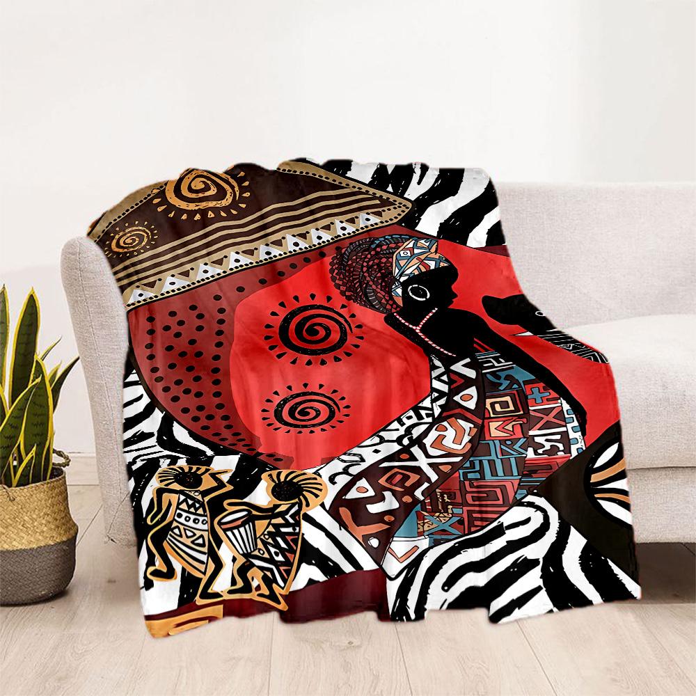 African Style Blanket Ultra-Soft Suitable for Bed Office Chair for All Occasions Warmthful Decor Perfect Gift for Relatives and Friends