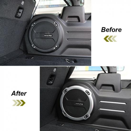 Silver Rear Trunk Speaker Trim Cover For Jeep Wrangler JL Rubicon 2018+ Interior