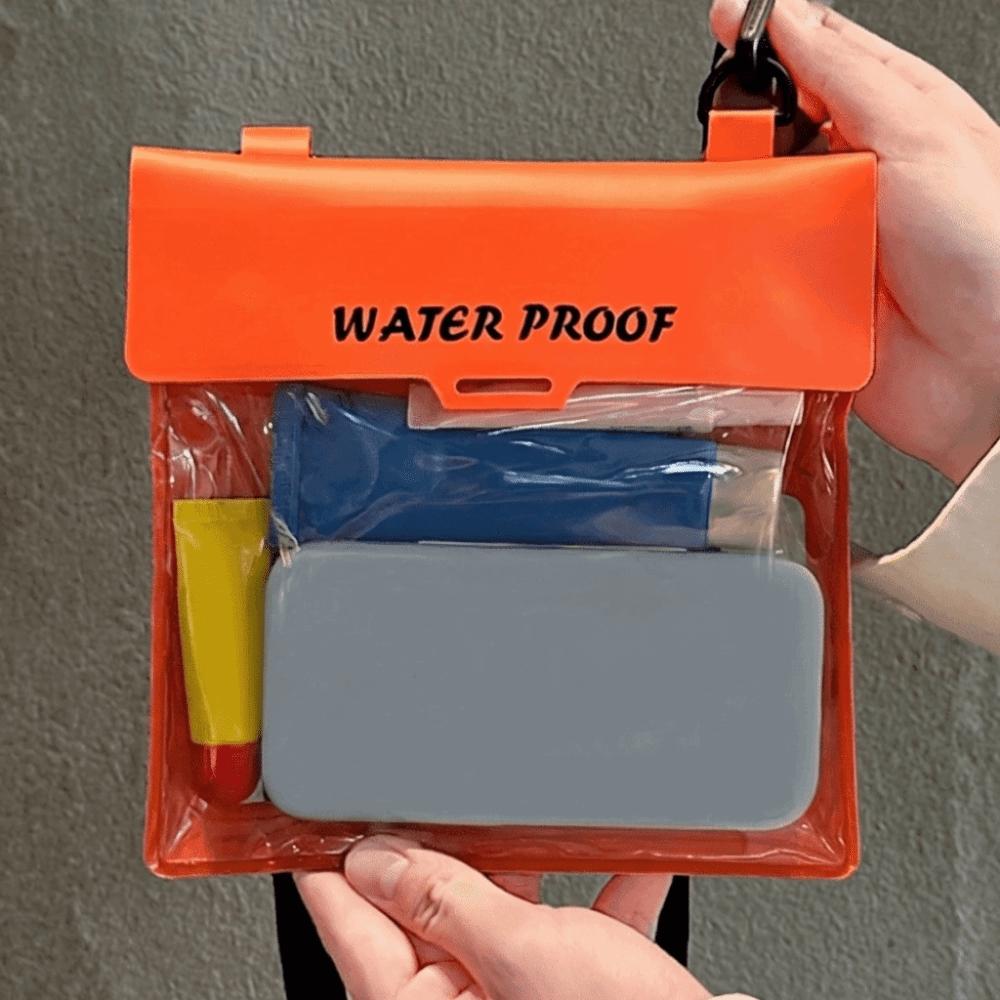 Touch Screen Waterproof Phone Case Large Capacity Phone Waterproof Pouch Water Activities оранжевый