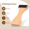 Webbing Bekleding Trekker Houten Webbing Spanner Trekker met Zes Pinnen Antislip Grip Reparatiegereedschap voor Riem Leer Canvas