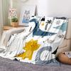 Cartoon Dinosaur Throw Blanket Soft Flannel Blanket for Chair Travelling Camping Kids Adults Bed Couch Cover Winter Nap Blanket