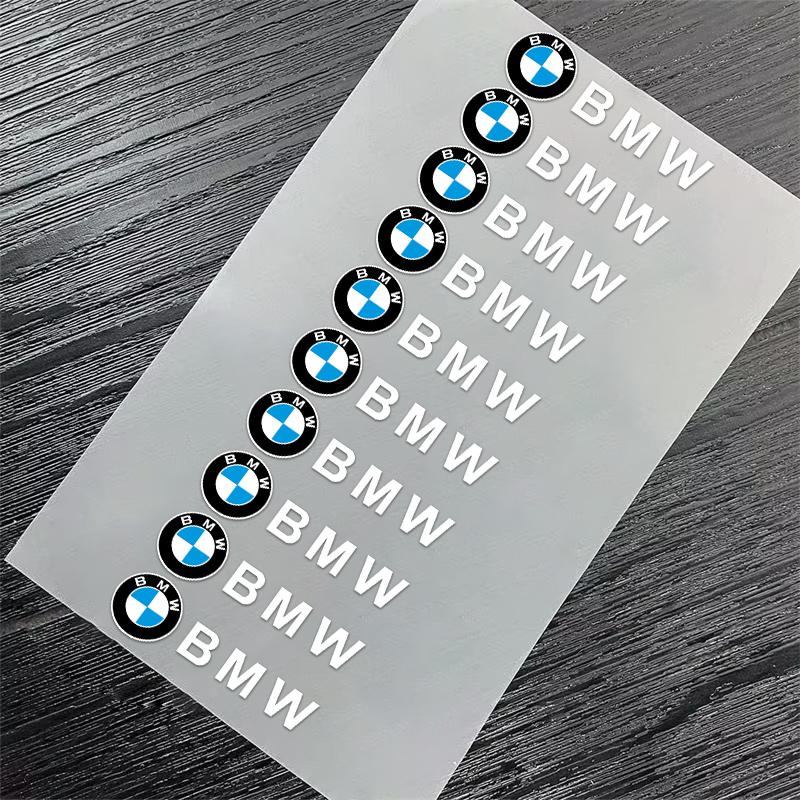 Car Interior Sticker Creative Emblem Badge Sticker Waterproof For BMW M F10 F20 E83 E90 E92 E93 X1 X5 X6 F30 G03 E43 E53 E63 E84 RI3