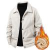 New Winter Style Men's Corduroy Lapel Plus Velvet Thickened Jacket Men's Casual and Fashionable Comfortable Men's Jacket