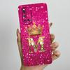 For Vivo V19 1933 Case Luxury Crown Letters Couple Liquid Silicone Soft Phone Cases For Vivo V 19 Camera Protection Back Cover