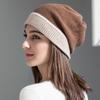 Autumn and Winter Woolen Hats for Women Fashionable Cashmere Pile Hats  Large Head Circumference Warm Pullover Hats  Ear Protecting Knitted Hats