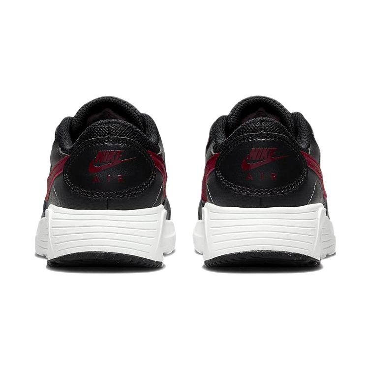 Nike Air Max SC Mesh Fabric Leather Sports Fashion Cushioning Low Top Lifestyle Shoes Women Sneakers Black Red CZ5358-009