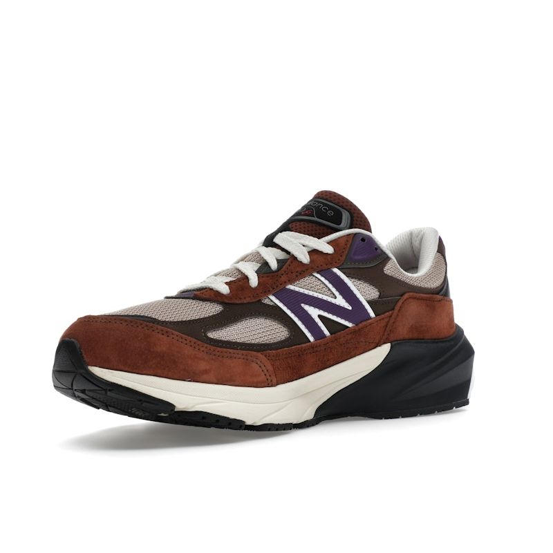 New Balance 990v6 Hergestellt in den USA Rich Oak Cosmic Grape Unisex-Sneaker Braun U990OP6
