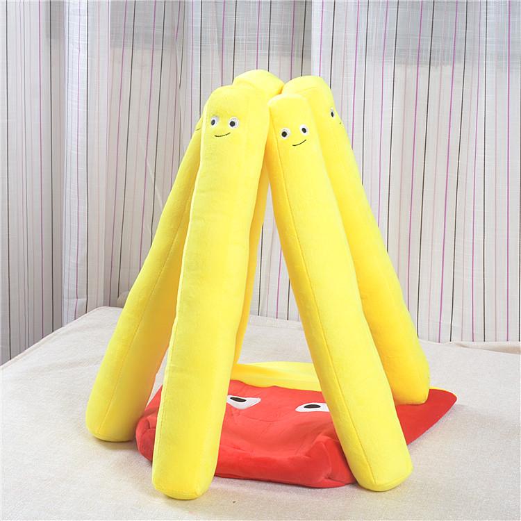 Creative French Fries & Hamburger Plush Doll - Fun Snack Pillow for Kids & Home Decor