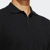 Adidas Pure Color Casual Mini-Logo Print Short Sleeve Polo Shirt Men Tops Black HM2952