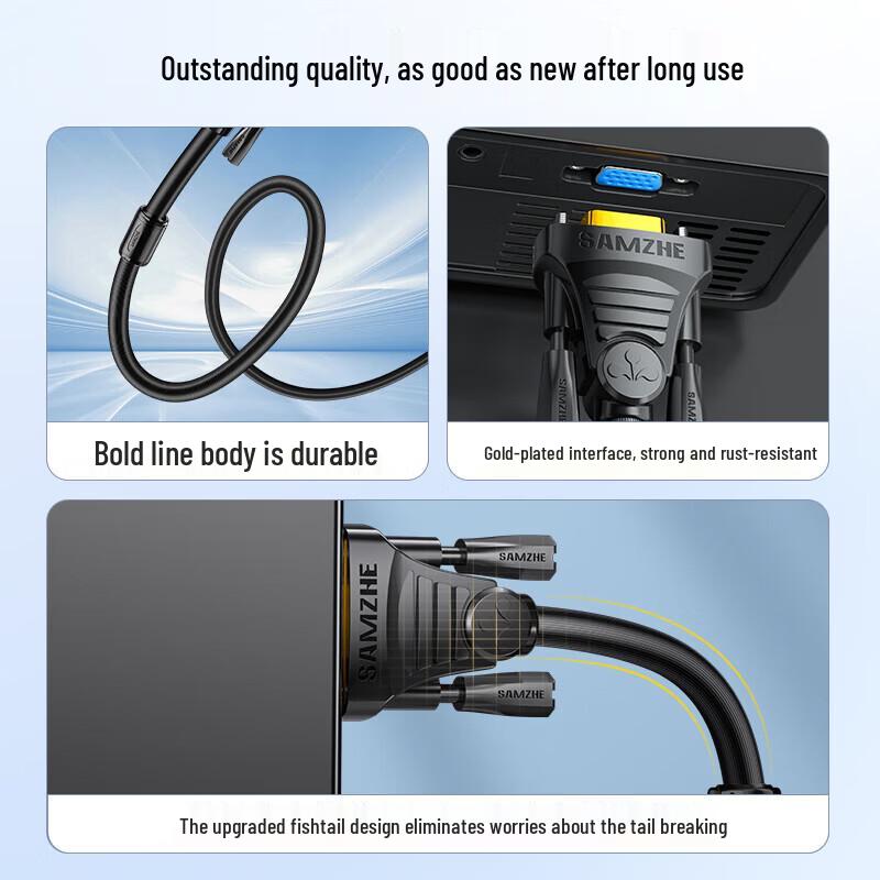 SAMZHE Engineering-Grade HD VGA Cable