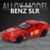 Modellino Auto in Lega Mercedes-Benz SLR 1/24 Suono e Luci Pull Back Giocattolo per Bambini Collezionabili Regalo di Compleanno