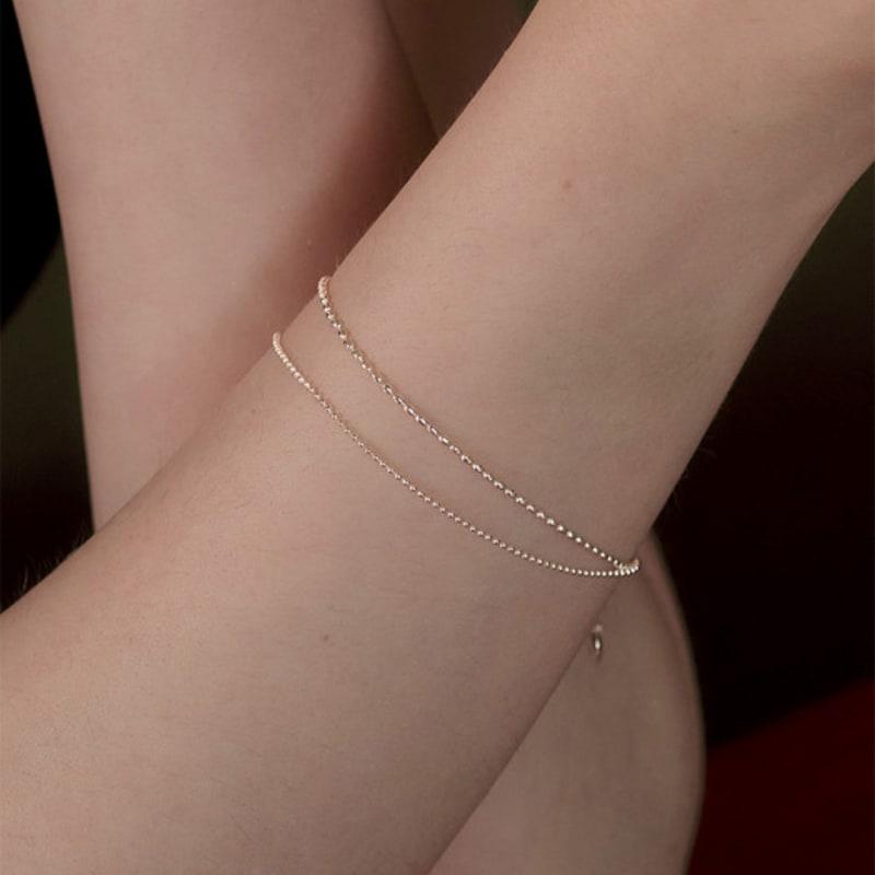 TOU SS020 Layered Ball Chain Bracelet