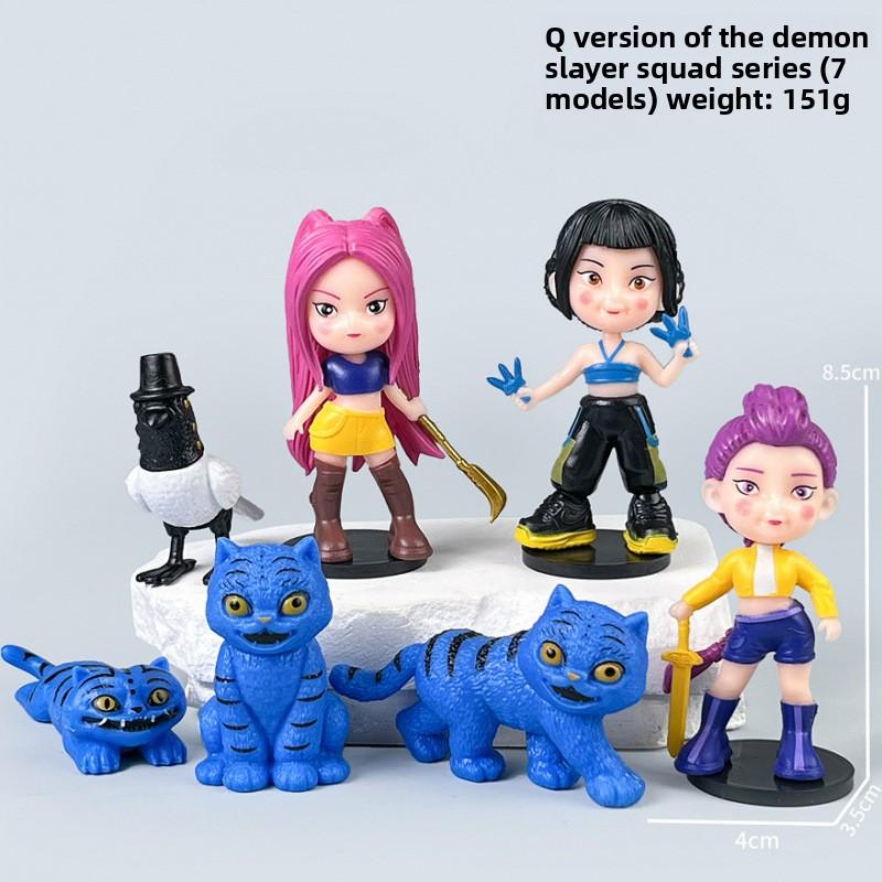 K-Pop New Demon Hunter Girl Group Men's Group Figure Model Blind Box Tide Play Doll Ornament