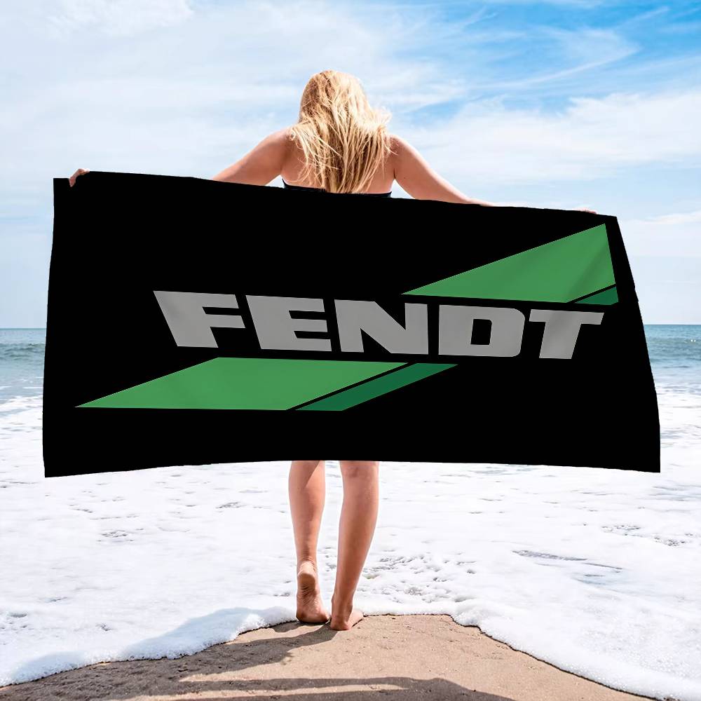 Farming Tractor Fendt Anime Beach Swimming Towel Soft Absorbent Washcloth Children's Gifts for Kids Travel Camping Gym