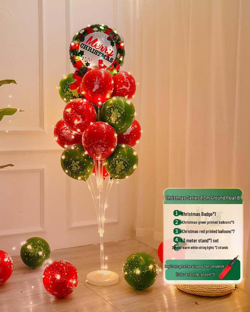 Christmas Luminous Balloon Decorations for Trees, Tables, and Window Displays