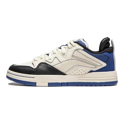 Li Ning Weiw Pro Versatile Retro Skate Shoes Non-Slip Wear-Resistant Shock Absorption Support Men Skate Shoes White AECU029-4