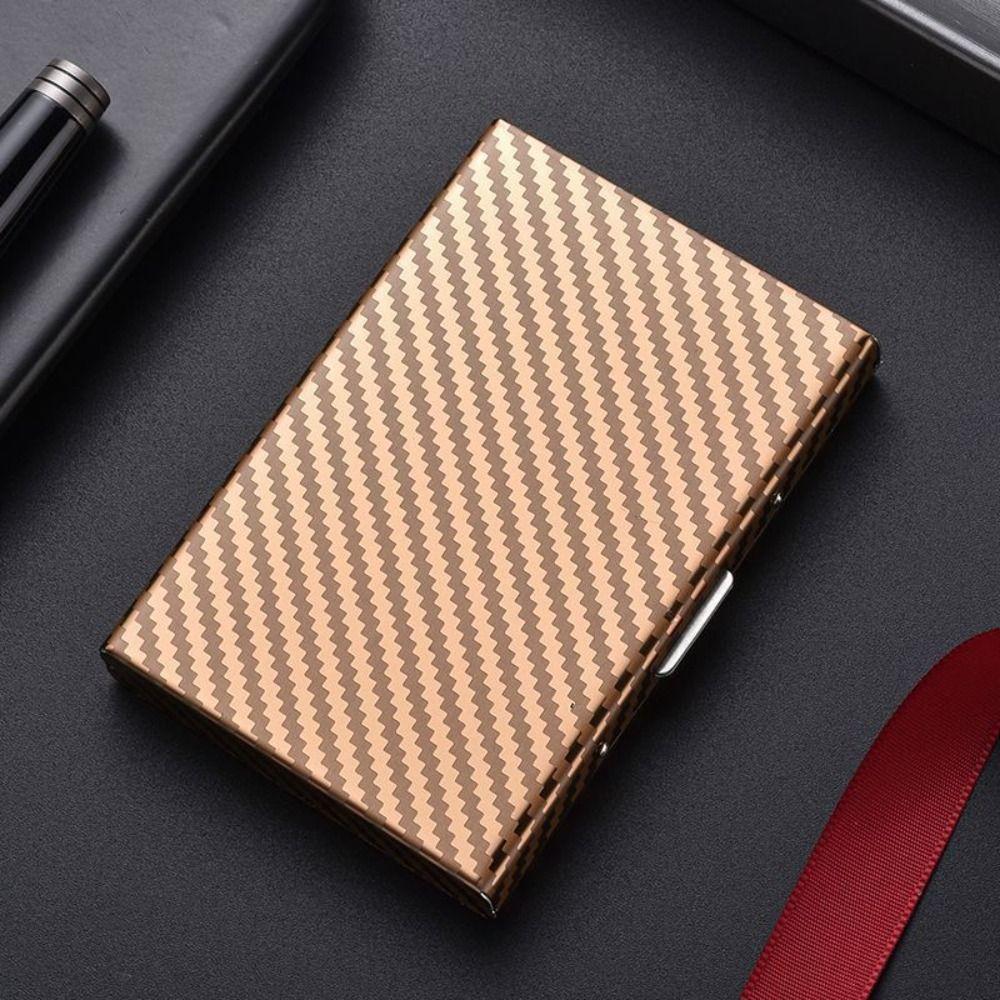 Business 6/10 Slots Credit Card Holder Anti RFID Slim Debit Box Stainless Metal Case Porte Carte Travel
