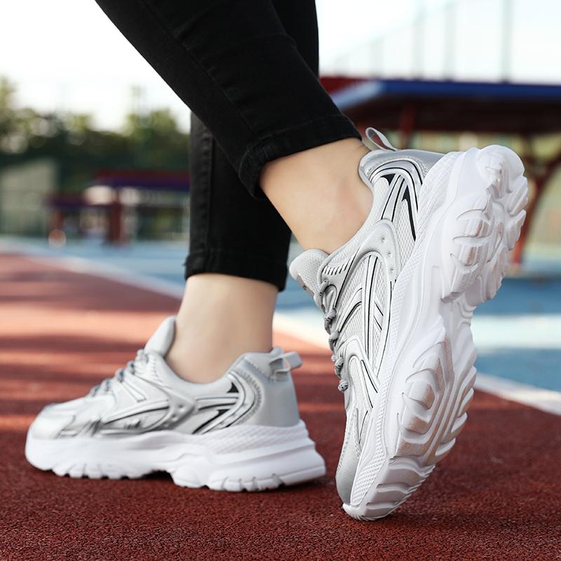 Women's Sports Shoes Breathable Women's Sports Shoes, Thick-Sole Height-Increasing Women's Sports Shoes