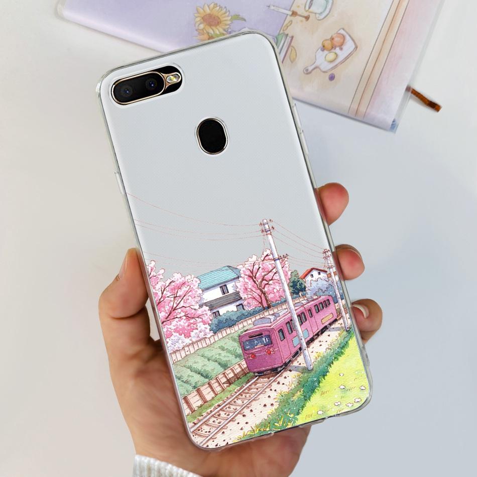 For OPPO A5S Case Cute Pattern Soft Silicone TPU Cover Cases For Oppo A5Ss AX5s A 5S CPH1909 CPH1920 CPH1912 Phone Shell Bumper