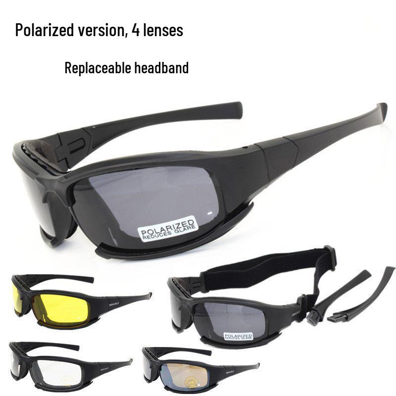 American Daisy x7 Polarized Tactical Sunglasses: Military-Grade Wind & Night Vision Goggles