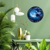 Metall Wandkunst Hexe Dekor Rundes Blechschild 2D Flacher Stil Heimbar Café
