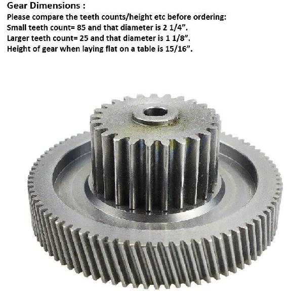 Slide Out Motor Gear, 18:1 Ratio Metal Actuator Compatible with RV Lippert Tuson Venture, Replacement 014-191072, 014-132682 Gear 18 to 1 Ratio Kit