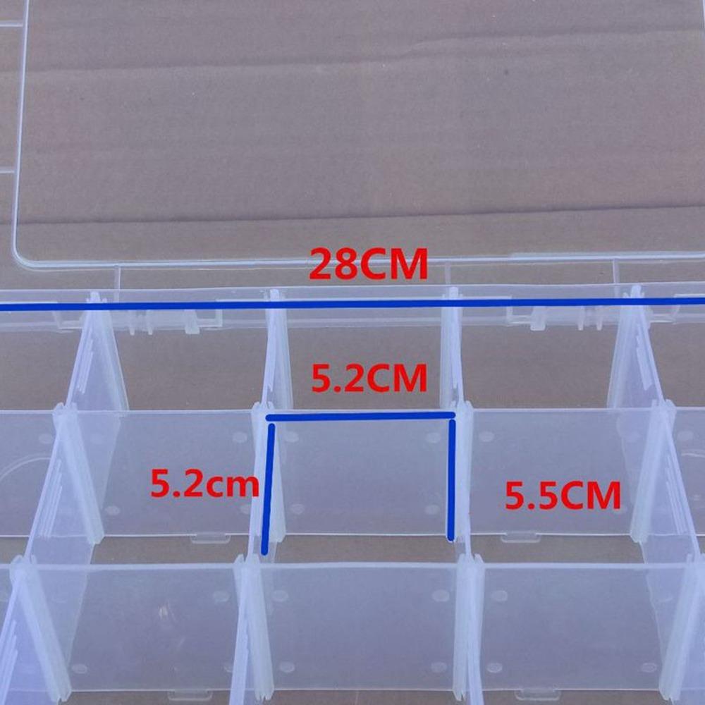 

Detachable Bead Organizer Container 15 Grids Visible Storage Box Clear Storage Box Office