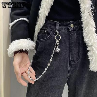 Pants Chain Key Chain Hip-hop Punk Jeans Chain Women's and Men's Gothic Clothing Accessories Retro Waist Chain Creative Bag Decor Chain