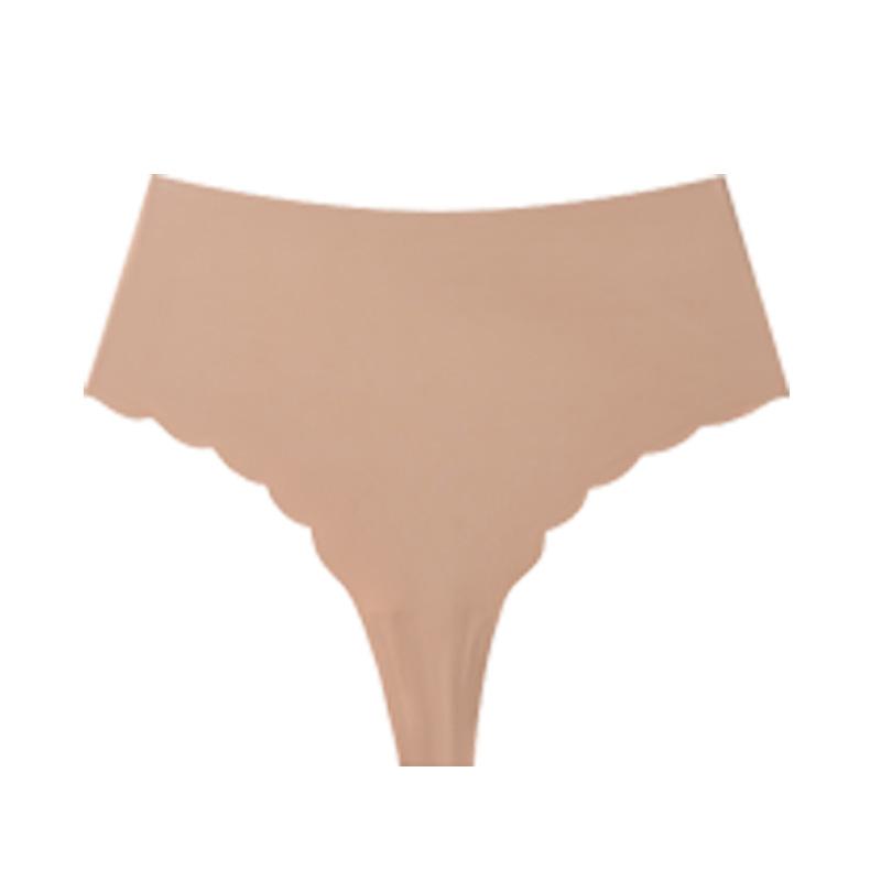 High Waist Eisseide Nahtlose Sexy Slips Übergröße Yoga Atmungsaktive Damen Tanga Slips