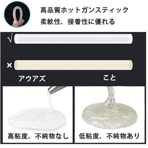 MoToNa Glue Gun, Hot Melt Glue Gun, 100W, Copper Nozzle, Super Powerful Glue Gun Set, High Temperature Type, Temperature Adjustment, Fast Preheat, Lea