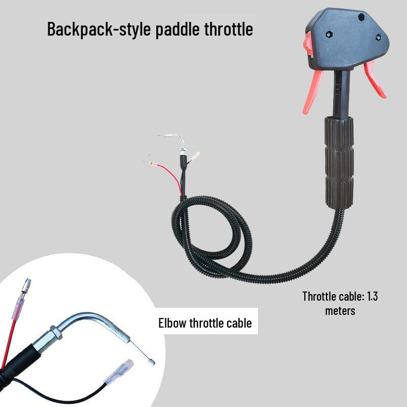 Universal Lawn Mower Throttle Switch Assembly for Side-Mounted Brush Cutter and Backpack Grass Trimmer