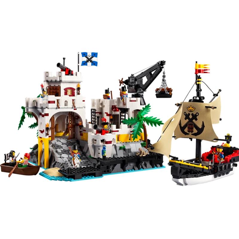 NEW Medieval Pirates Series Eldorado Fortress 10320 Fortress Pirate Barracuda Bay Modular Building Blocks DIY Bricks Toy Gifts