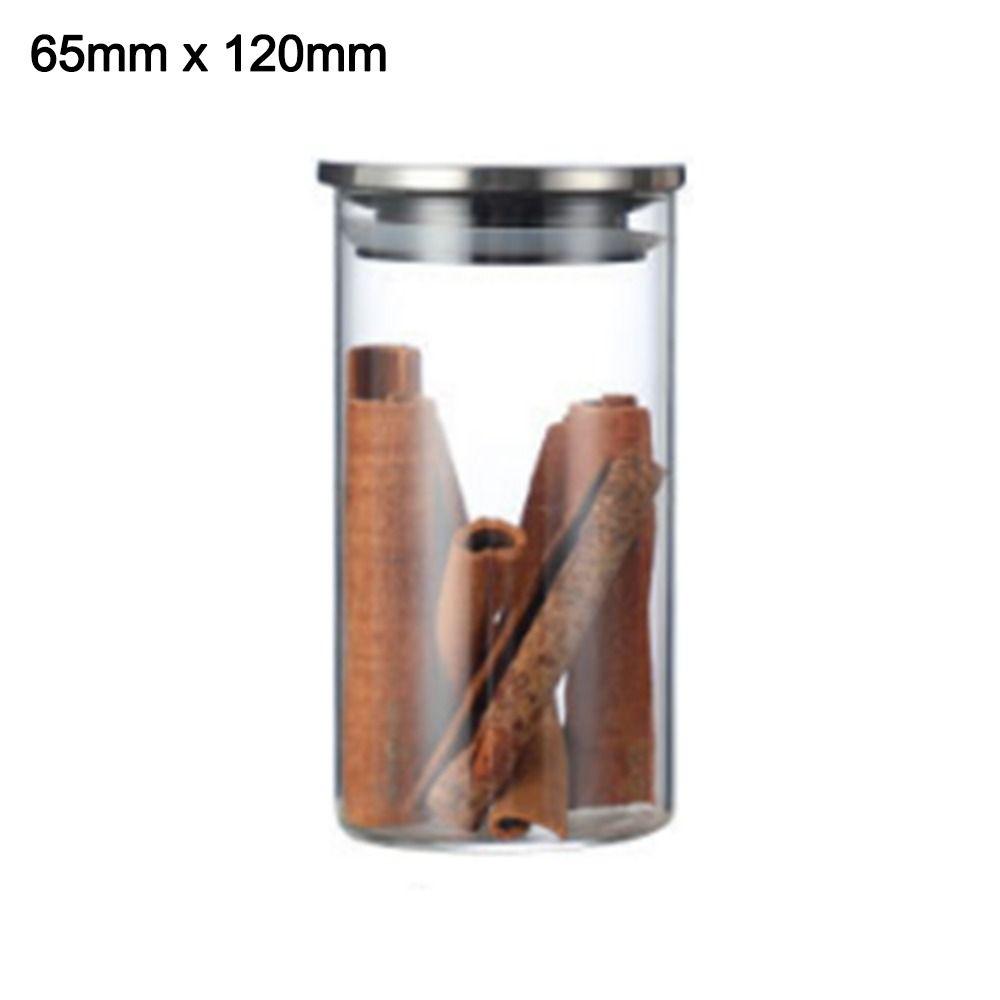 With Stainless Steel Lid Sealed Can Transparent Coffee Bar Station Organizer  Kitchen Supplies